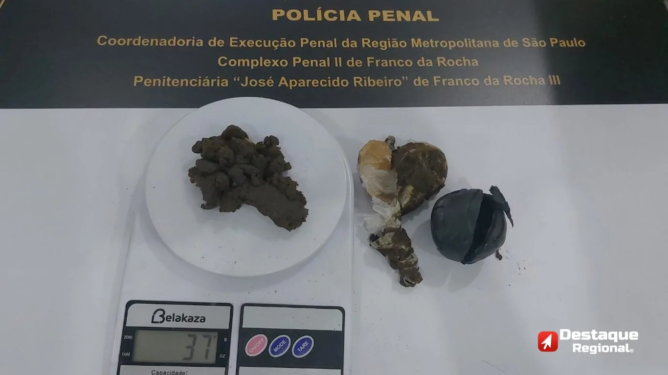 Fiscalização apreende drogas na Penitenciária III de Franco da Rocha