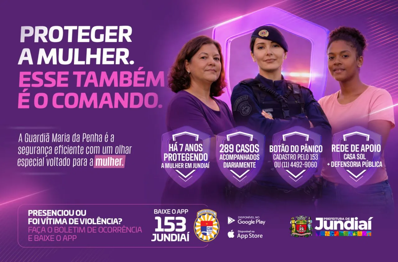 Proteção a mulheres em Jundiaí é reforçada com Guarda Maria da Penha